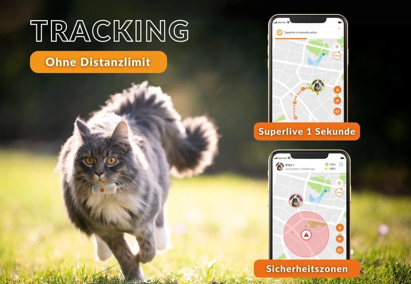 Weenect XS Weiß| Mini GPS Tracker für Katzen