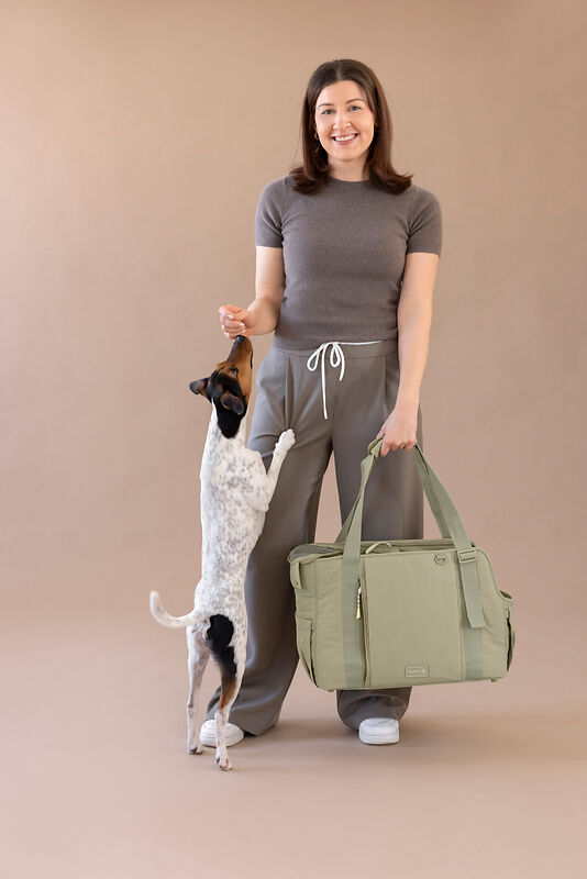 Hundetasche Crinkled - Weda, Pale Olive
